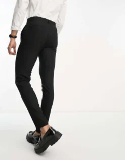 Trousers & Chinos*DESIGN Skinny Smart Trousers In Black