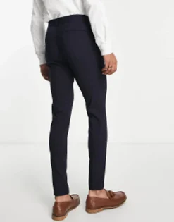 Suits & Tailoring*DESIGN Skinny Smart Trousers In Navy