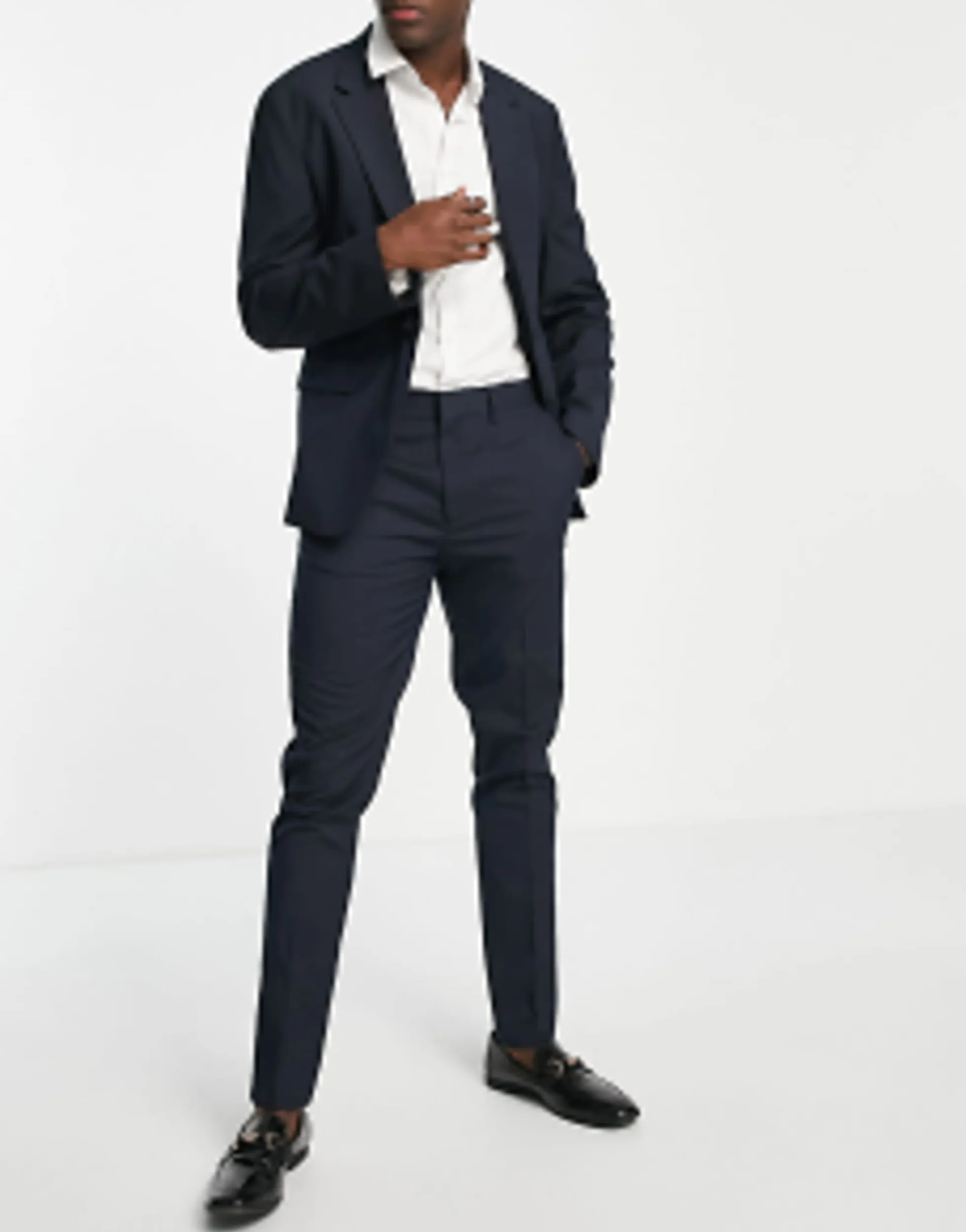 Trousers & Chinos*DESIGN Skinny Suit Jacket In Navy