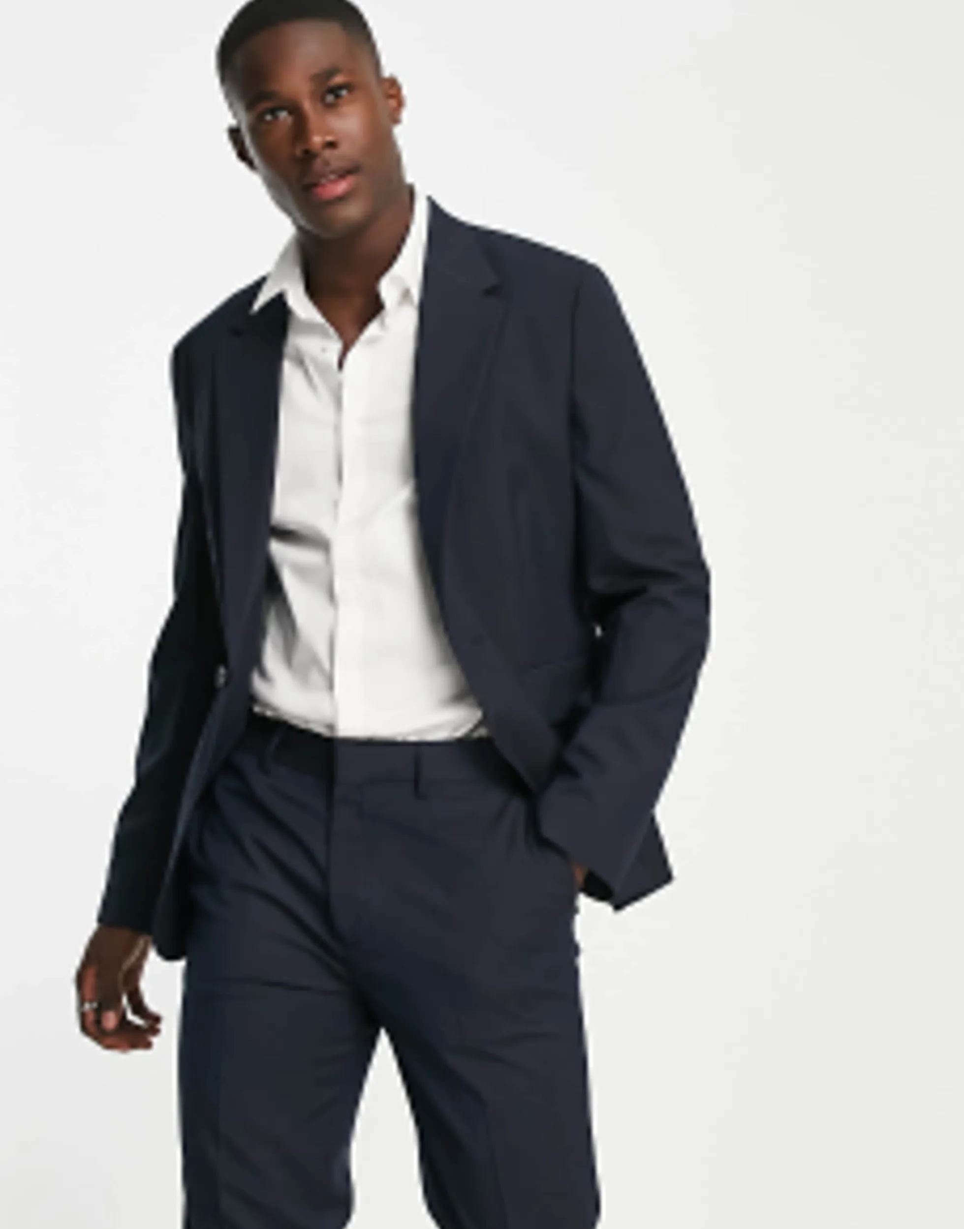 Trousers & Chinos*DESIGN Skinny Suit Jacket In Navy