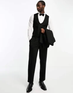 Suits & Tailoring*DESIGN Skinny Tuxedo In Black