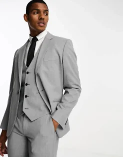 Suits & Tailoring*DESIGN Slim Grey Suit