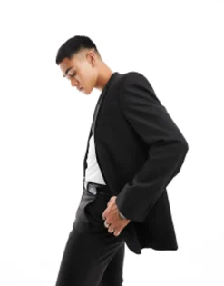 Trousers & Chinos*DESIGN Slim Suit In Black