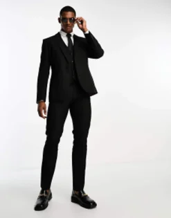 Trousers & Chinos*DESIGN Slim Suit In Black