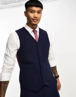 Suits & Tailoring*DESIGN Slim Suit In Navy