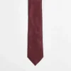Ties*DESIGN Slim Tie In Burgundy