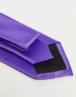 Ties*DESIGN Slim Tie In High Shine Purple