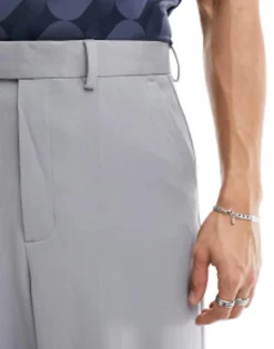 Trousers & Chinos*DESIGN Smart Culotte Trousers In Light Grey