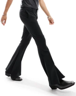 Trousers & Chinos*DESIGN Smart Extreme Flared Trousers In Black