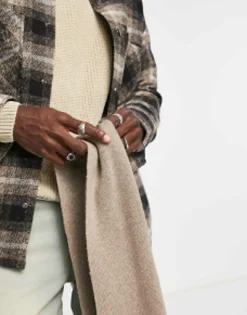 Scarves*DESIGN Standard Scarf In Oatmeal Beige