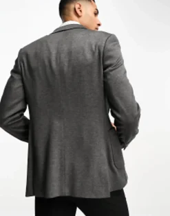 Suits & Tailoring*DESIGN Super Skinny Jersey Blazer In Charcoal