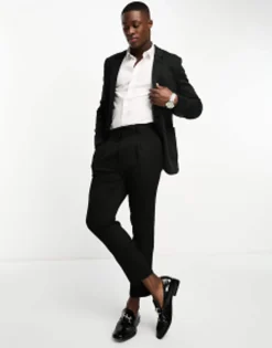 Suits & Tailoring*DESIGN Super Skinny Jersey Blazer In Black