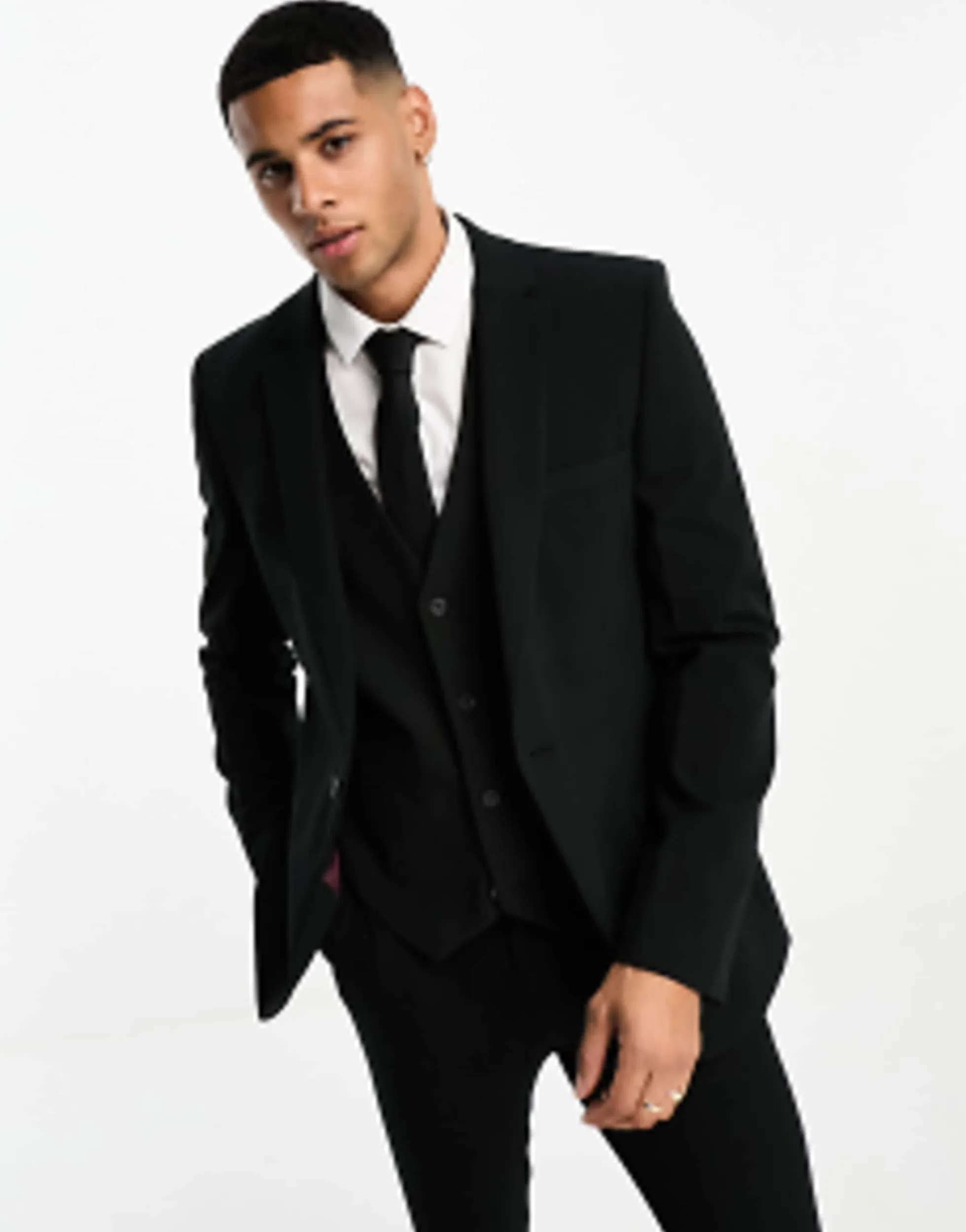 Suits & Tailoring*DESIGN Super Skinny Suit In Black