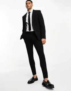 Suits & Tailoring*DESIGN Super Skinny Suit In Black