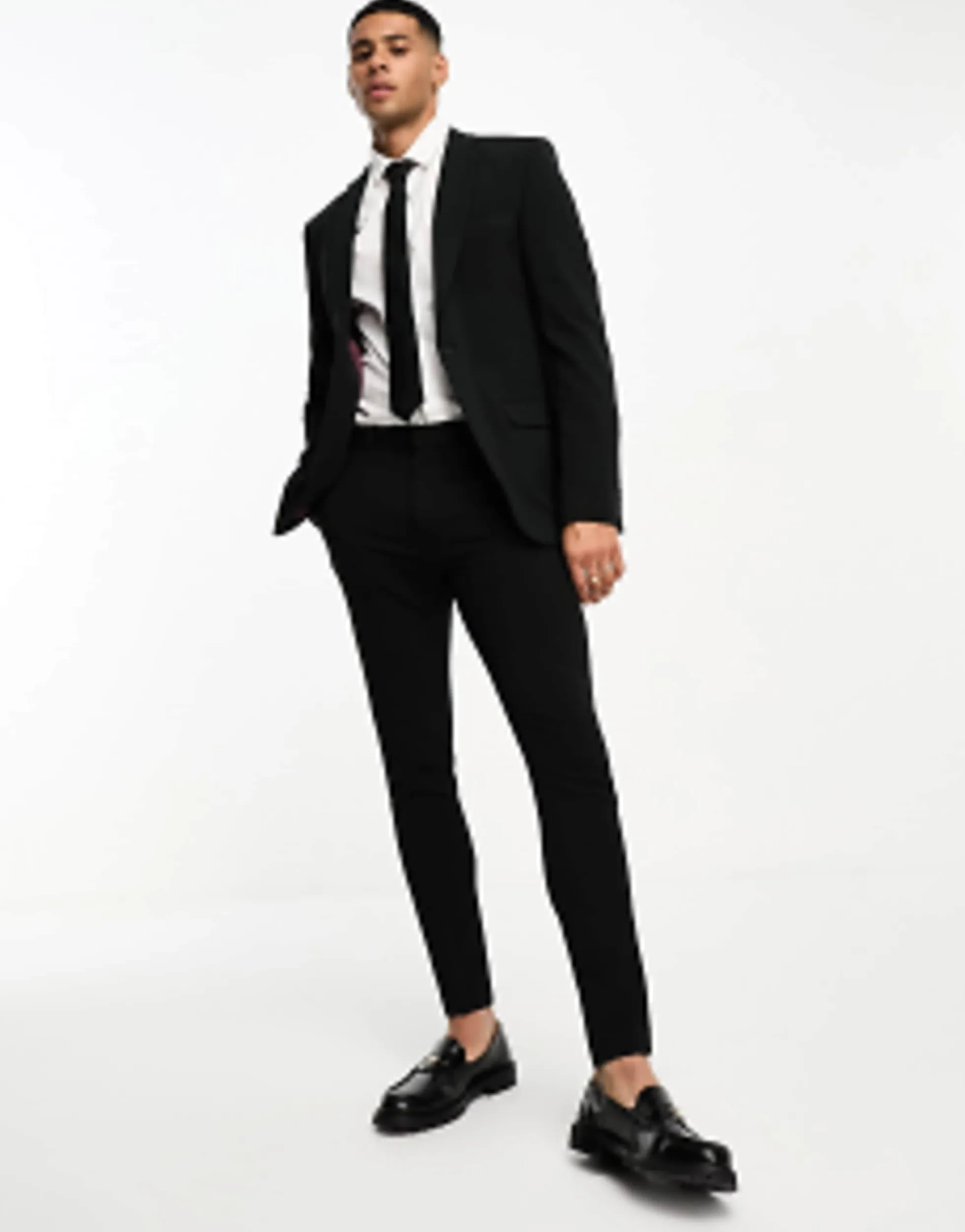 Suits & Tailoring*DESIGN Super Skinny Suit In Black