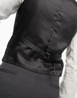 Suits & Tailoring*DESIGN Super Skinny Suit Waistcoat In Charcoal