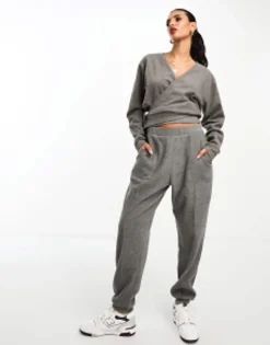 Tracksuits & Joggers*DESIGN Super Soft Co-Ord Seamed Jogger In Charcoal Marl