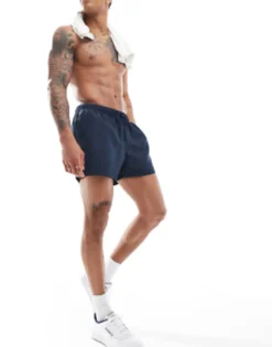 Swimwear*DESIGN Swim Shorts In Mid Length In Navy
