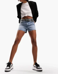 Shorts*Tall Design Denim 'Relaxed' Short In Midwash Blue