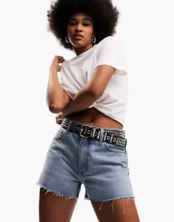 Shorts*Tall Design Denim 'Relaxed' Short In Midwash Blue