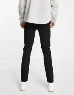 Tall*DESIGN Tapered Jeans In Black