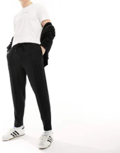 Tracksuits*DESIGN Tapered Scuba Joggers In Black