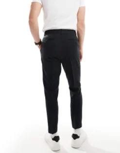 Trousers & Chinos*DESIGN Tapered Smart Trousers In Black