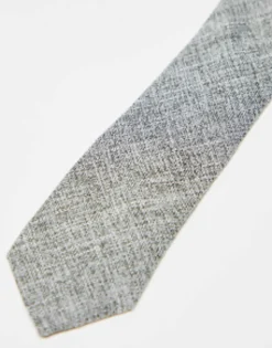 Ties*DESIGN Textured Tie In Charcoal