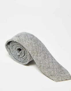 Ties*DESIGN Textured Tie In Charcoal