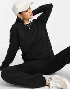 Tracksuits & Joggers*DESIGN Tracksuit Slim Sweat / Jogger In Black