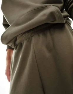 Tracksuits*DESIGN Tracksuit With Oversized Hoodie And Relaxed Joggers In Beige Brindle