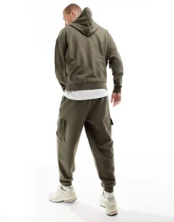 Tracksuits*DESIGN Tracksuit With Oversized Hoodie And Relaxed Joggers In Beige Brindle