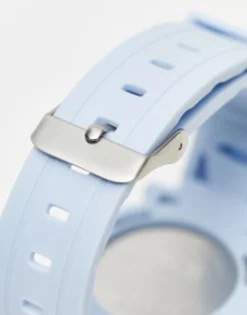 Watches*DESIGN Unisex Silicone Digital Watch In Baby Blue