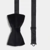 Ties*DESIGN Velvet Bow Tie In Black