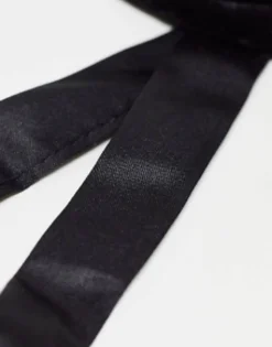 Ties*DESIGN Velvet Bow Tie In Black