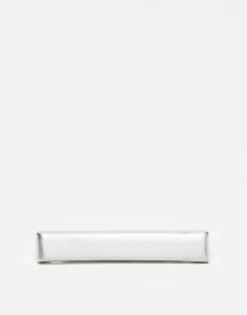 Ties*DESIGN Wedding Tie Bar In Brushed Tone Silver