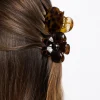 Hair Accessories*DesignB London 2 Pack Heart And Flower Oiseshell Hair Claws Tort
