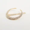 Hair Accessories*DesignB London Crescent Hair Clip With Rhinestones In Gold