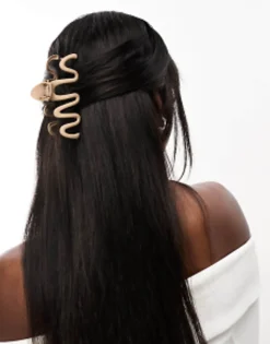 Hair Accessories*DesignB London Irregular Metal Hair Claw In Beige