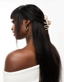 Hair Accessories*DesignB London Irregular Metal Hair Claw In Beige