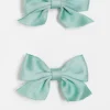 Hair Accessories*DesignB London Pack Of 2 Bow Hair Clips In Mint