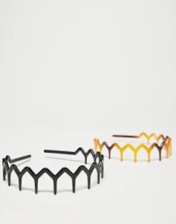 Hair Accessories*DesignB London Pack Of 2 Comb Headbands In Black And Tortoiseshell Multi