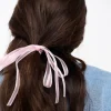 Hair Accessories*DesignB London Pack Of 2 Organza Mini Hair Ribbons In Pink