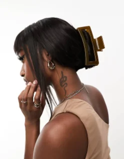 Hair Accessories*DesignB London Xl Hair Claw In Yellow Smoke