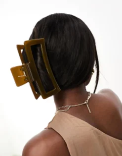 Hair Accessories*DesignB London Xl Hair Claw In Yellow Smoke