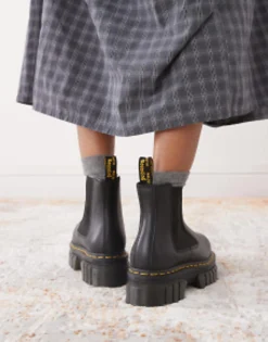 Chelsea Boots*Dr Martens Audrick Chelsea Chunky Flat Chelsea Boot In Black