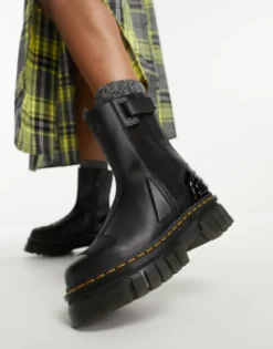 Chelsea Boots*Dr Martens Audrick Chelsea Hi Boots In Nappa Leather Black
