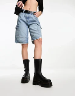 Chelsea Boots*Dr Martens Audrick Tall Chelsea In Nappa Leather Black