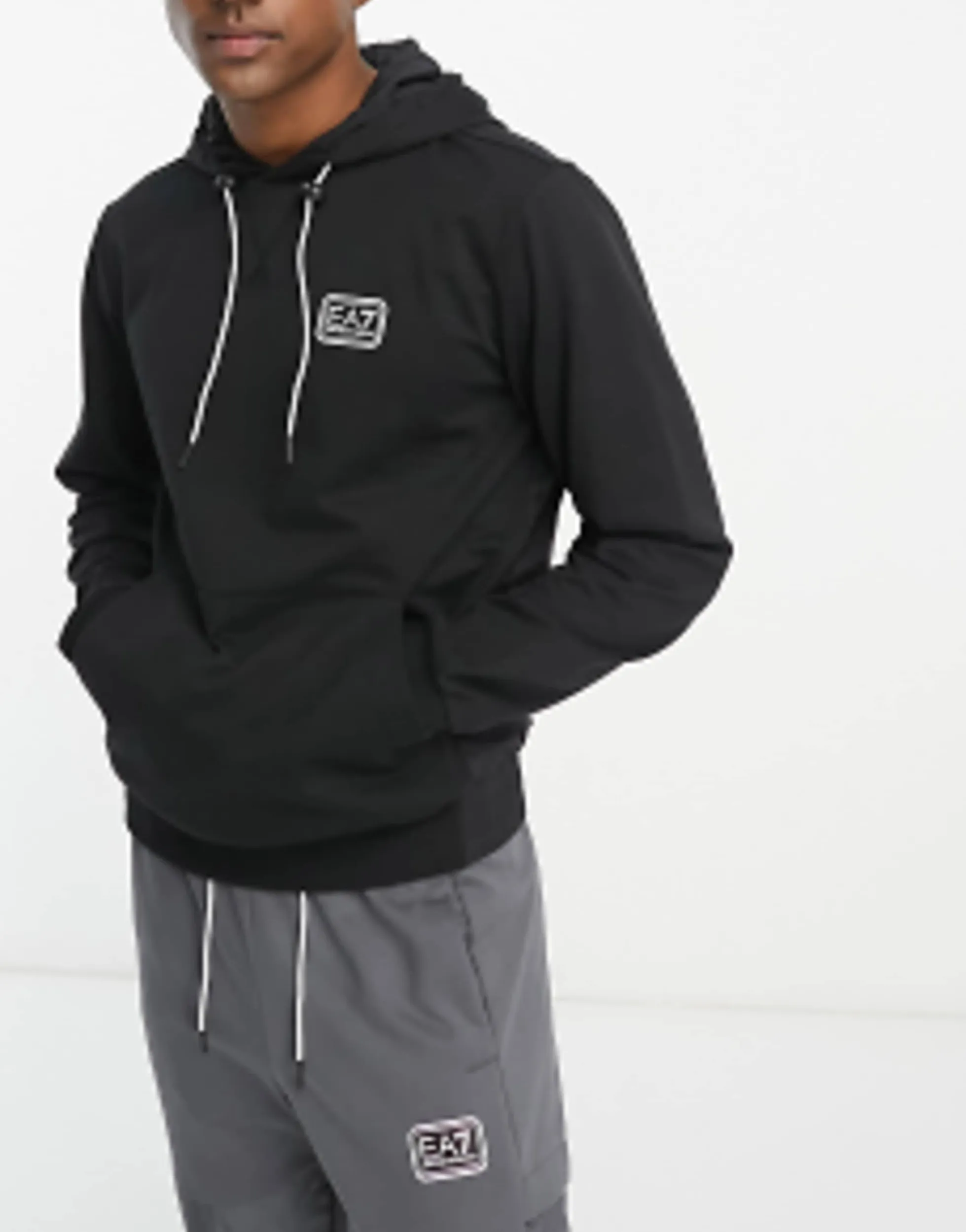 Tracksuits*EA7 Emporio Armani Core Nylon Mix Tracksuit In Black