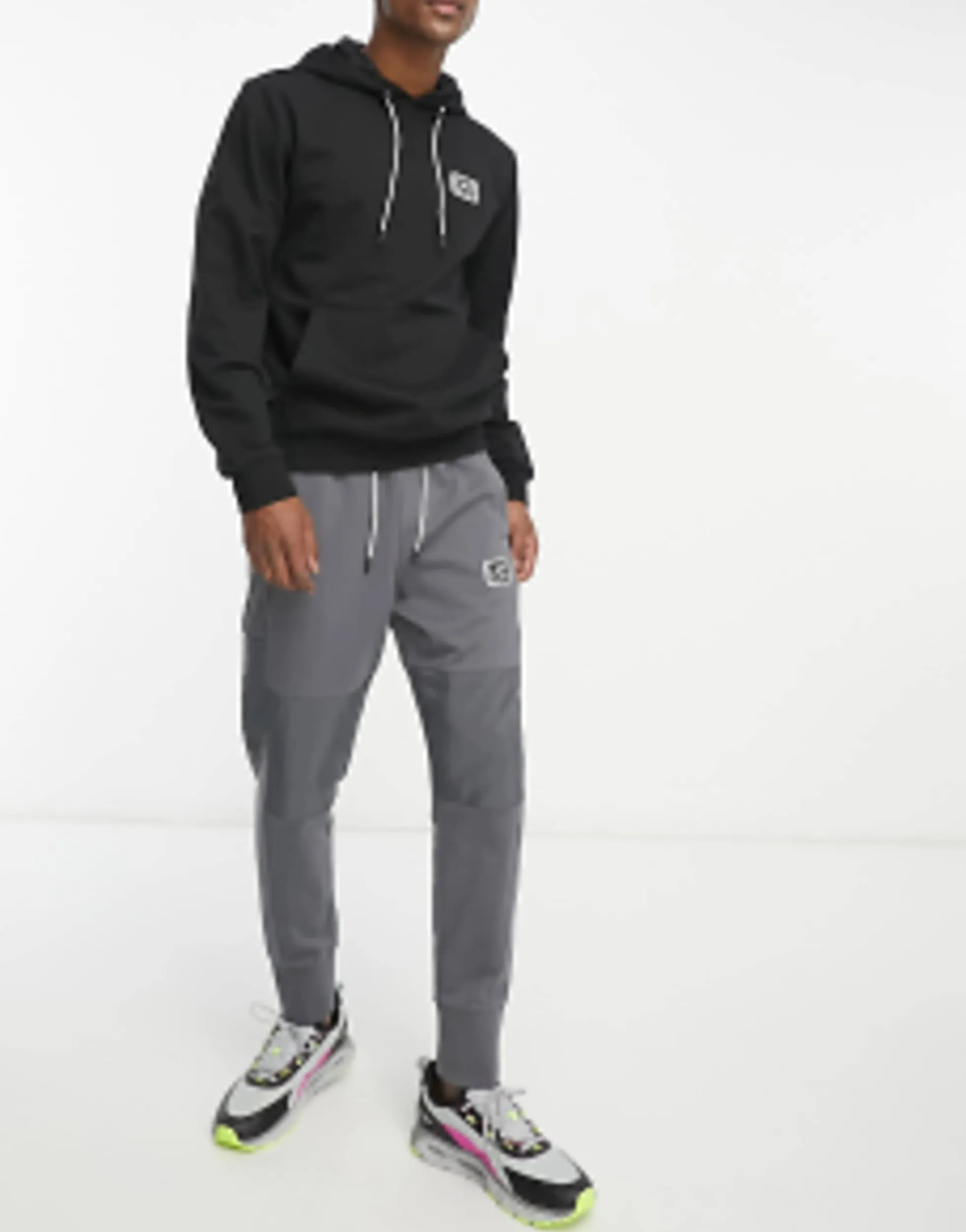 Tracksuits*EA7 Emporio Armani Core Nylon Mix Tracksuit In Black